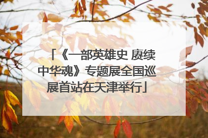 《一部英雄史 赓续中华魂》专题展全国巡展首站在天津举行