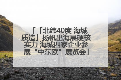 「北纬40度 海城质造」扬帆出海展硬核实力 海城四家企业参展“中东欧”展览会