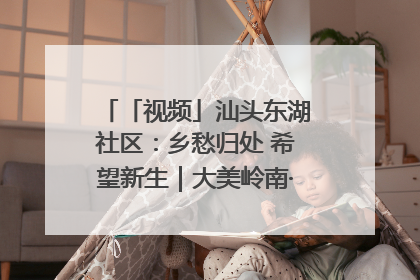 「视频」汕头东湖社区：乡愁归处 希望新生｜大美岭南·百村焕新记