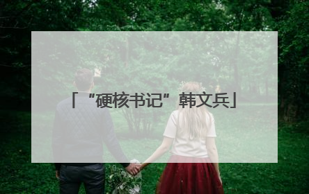 “硬核书记”韩文兵