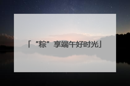 “粽”享端午好时光