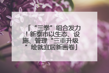“三拳”组合发力！新泰市以生态、设施、管理“三重升级”绘就宜居新画卷
