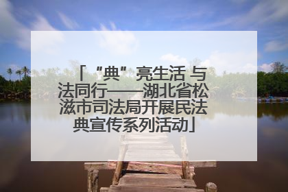 “典”亮生活 与法同行——湖北省松滋市司法局开展民法典宣传系列活动