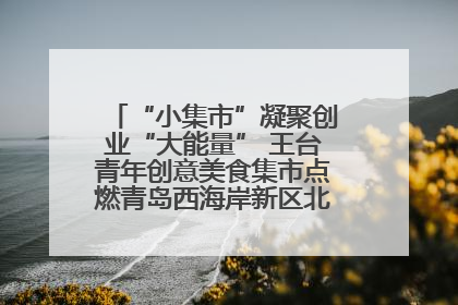 “小集市”凝聚创业“大能量” 王台青年创意美食集市点燃青岛西海岸新区北部新城夜经济
