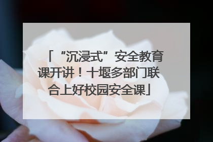 “沉浸式”安全教育课开讲！十堰多部门联合上好校园安全课