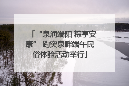“泉润端阳 粽享安康” 趵突泉畔端午民俗体验活动举行
