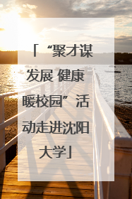 “聚才谋发展 健康暖校园”活动走进沈阳大学