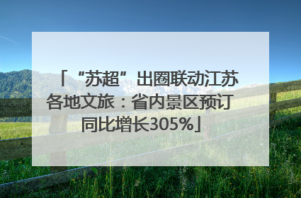 “苏超”出圈联动江苏各地文旅：省内景区预订同比增长305%