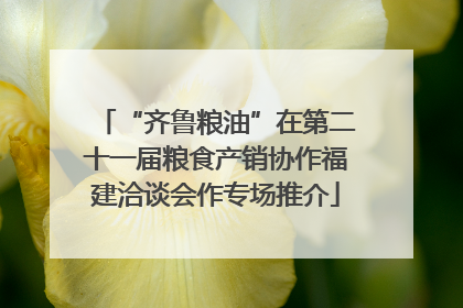 “齐鲁粮油”在第二十一届粮食产销协作福建洽谈会作专场推介