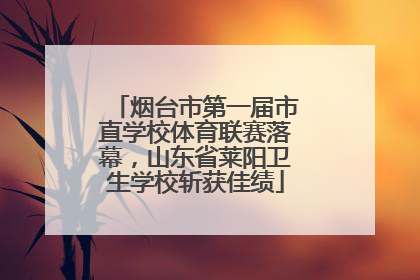 烟台市第一届市直学校体育联赛落幕，山东省莱阳卫生学校斩获佳绩