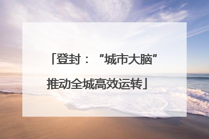 登封：“城市大脑”推动全城高效运转