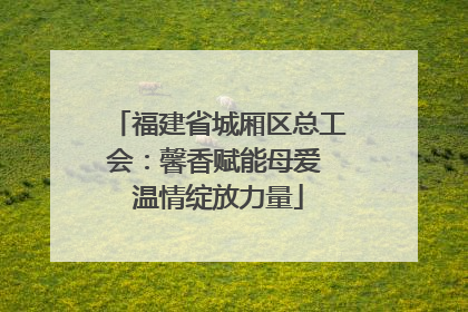 福建省城厢区总工会：馨香赋能母爱 温情绽放力量
