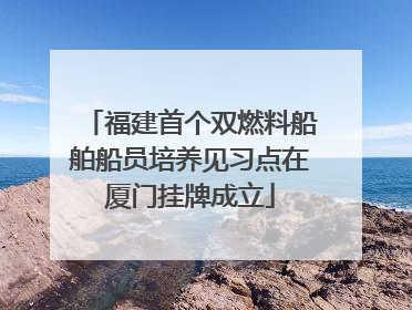 福建首个双燃料船舶船员培养见习点在厦门挂牌成立