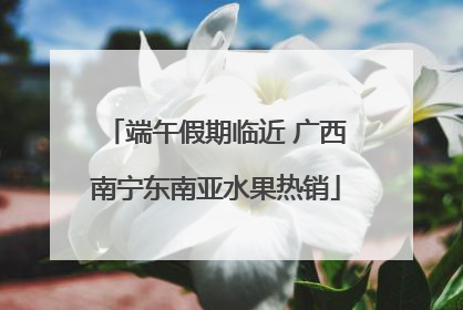端午假期临近 广西南宁东南亚水果热销