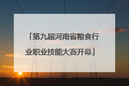 第九届河南省粮食行业职业技能大赛开幕