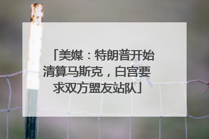 美媒：特朗普开始清算马斯克，白宫要求双方盟友站队
