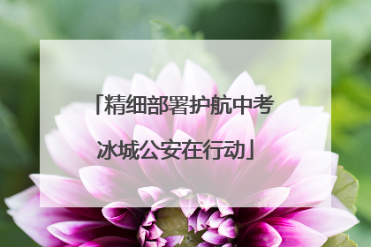 精细部署护航中考 冰城公安在行动