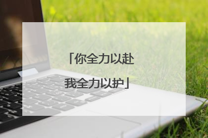你全力以赴 我全力以护