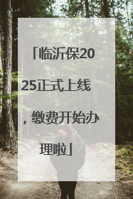 临沂保2025正式上线，缴费开始办理啦