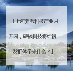 上海养老科技产业园开园，硬核科技将给银发群体带来什么？