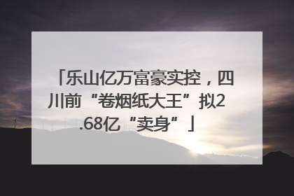 乐山亿万富豪实控，四川前“卷烟纸大王”拟2.68亿“卖身”