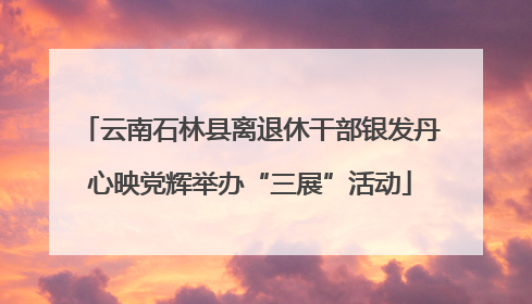 云南石林县离退休干部银发丹心映党辉举办“三展”活动