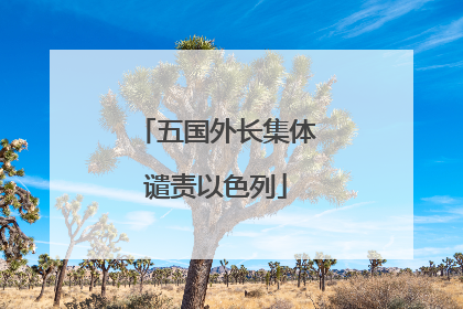 五国外长集体谴责以色列