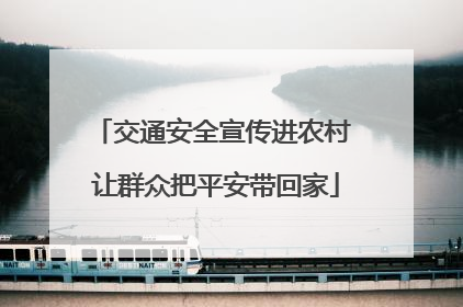 交通安全宣传进农村 让群众把平安带回家