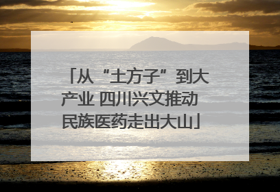 从“土方子”到大产业 四川兴文推动民族医药走出大山