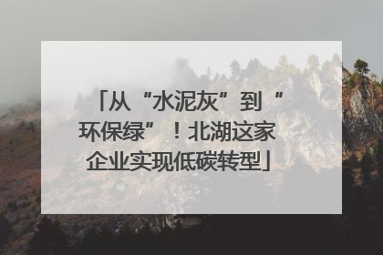 从“水泥灰”到“环保绿”！北湖这家企业实现低碳转型