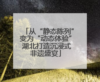 从“静态陈列”变为“动态体验” 湖北打造沉浸式非遗盛宴