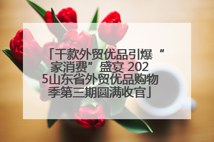 千款外贸优品引爆“家消费”盛宴 2025山东省外贸优品购物季第三期圆满收官