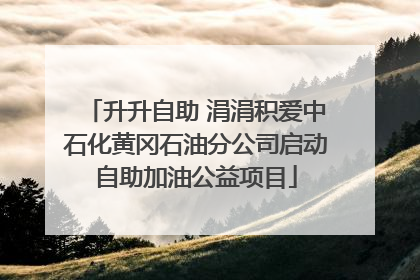 升升自助 涓涓积爱中石化黄冈石油分公司启动自助加油公益项目