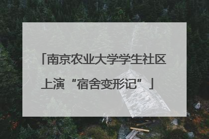 南京农业大学学生社区上演“宿舍变形记”