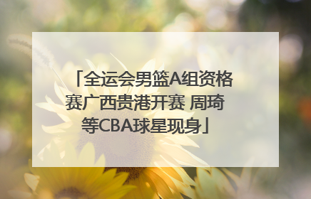 全运会男篮A组资格赛广西贵港开赛 周琦等CBA球星现身