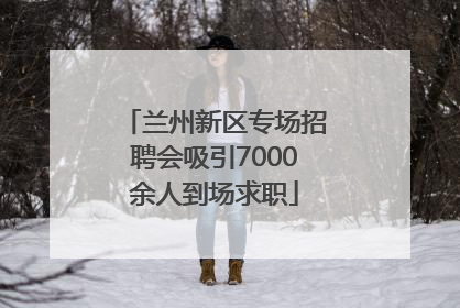 兰州新区专场招聘会吸引7000余人到场求职