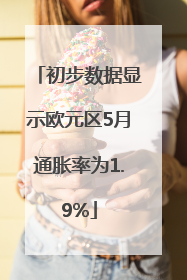 初步数据显示欧元区5月通胀率为1.9%