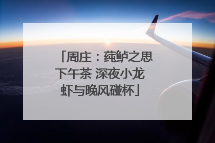 周庄：莼鲈之思下午茶 深夜小龙虾与晚风碰杯