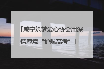 咸宁筑梦爱心协会用深情厚意“护航高考”
