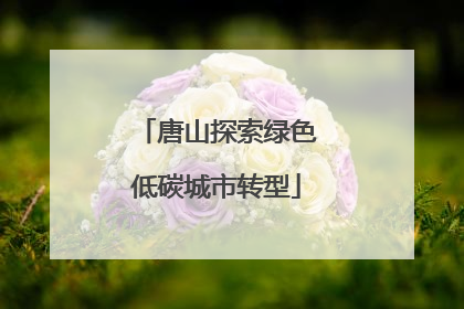唐山探索绿色低碳城市转型