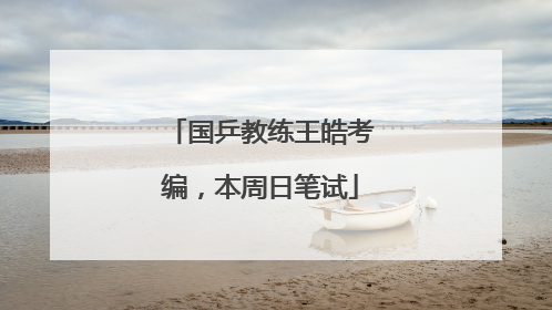 国乒教练王皓考编，本周日笔试