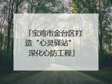 宝鸡市金台区打造“心灵驿站” 深化心防工程