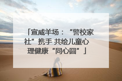 宣威羊场：“警校家社”携手 共绘儿童心理健康“同心圆”