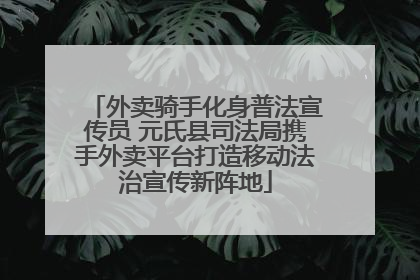 外卖骑手化身普法宣传员 元氏县司法局携手外卖平台打造移动法治宣传新阵地