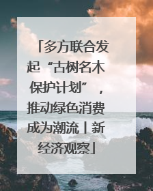 多方联合发起“古树名木保护计划”，推动绿色消费成为潮流丨新经济观察