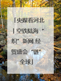 央媒看河北丨空铁陆海“织”新网 经贸盛会“链”全球