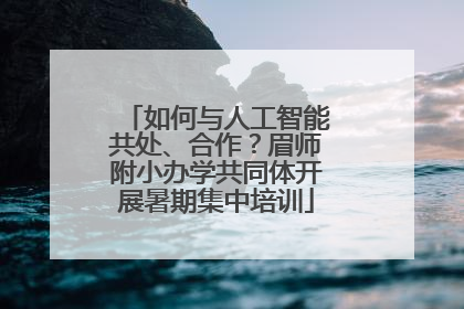 如何与人工智能共处、合作？眉师附小办学共同体开展暑期集中培训