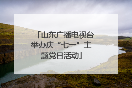 山东广播电视台举办庆“七一”主题党日活动