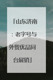 山东济南：老字号与外贸优品同台展销