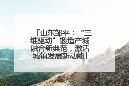 山东邹平：“三维驱动”锻造产城融合新典范，激活城镇发展新动能